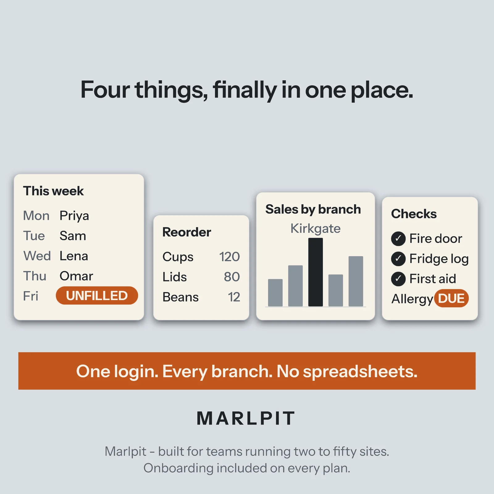 Floating module lineup — 1:1 Instagram ad template