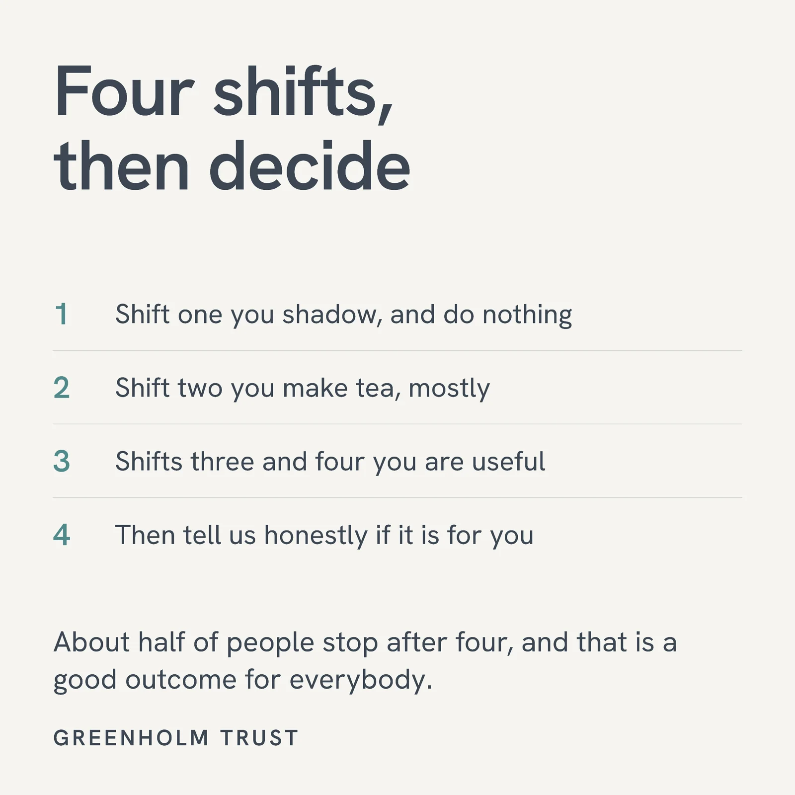 Volunteer Four Shifts Facebook Ad — 1:1 Facebook ad template