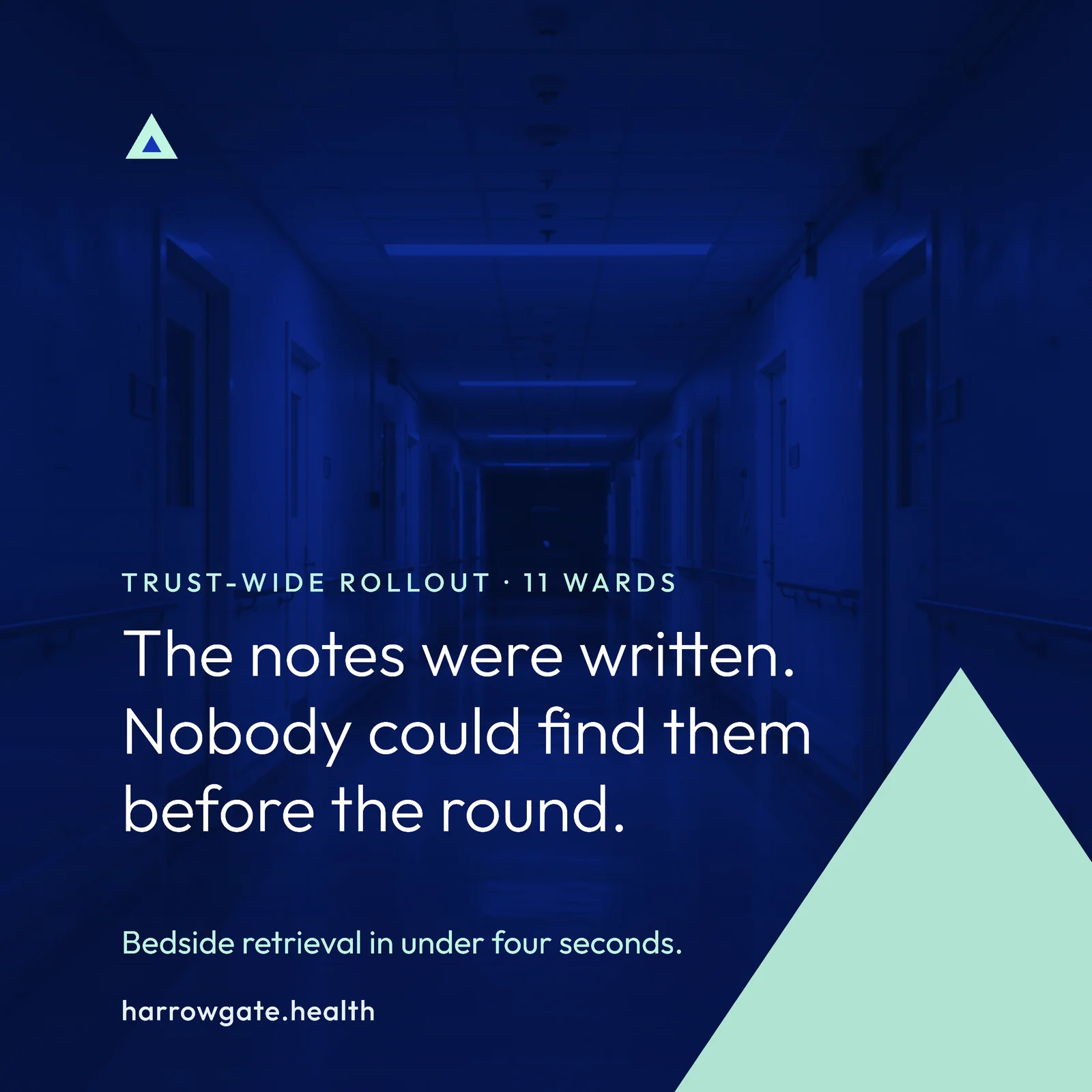 Ward Rounds Clinical LinkedIn Ad — 1:1 LinkedIn ad template