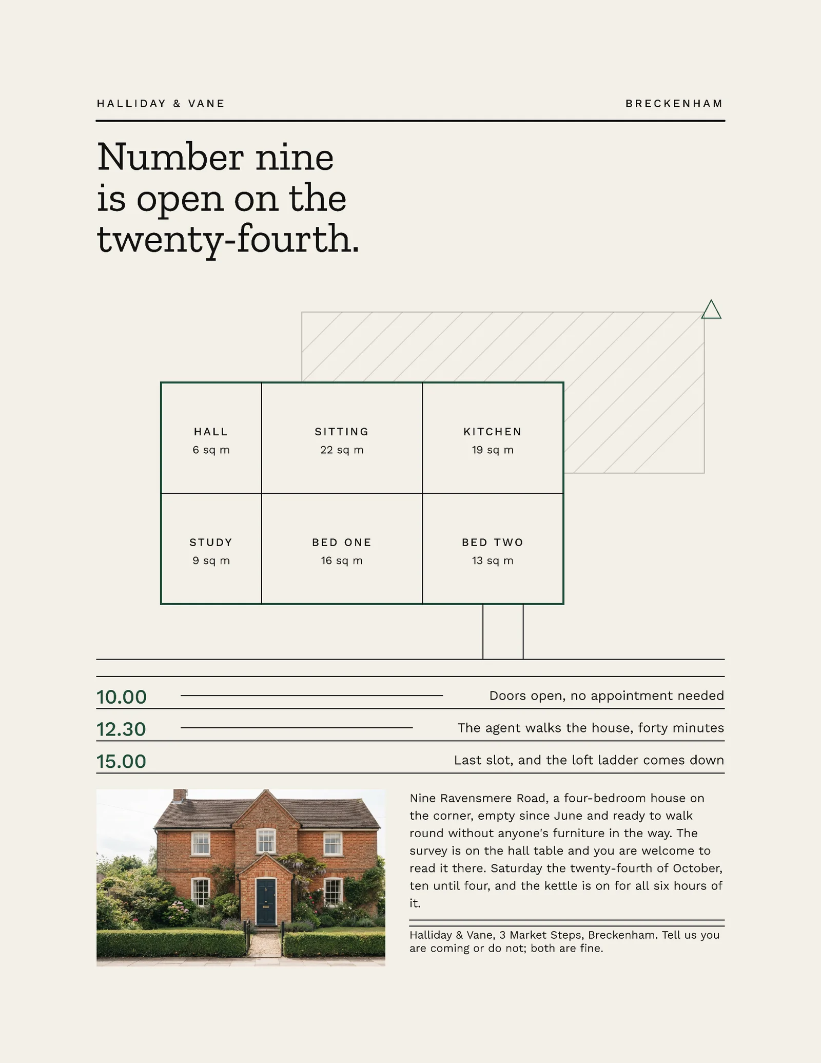 Bone Forest Site Plan Estate Agent Open House Invitation — Letter Invitation template