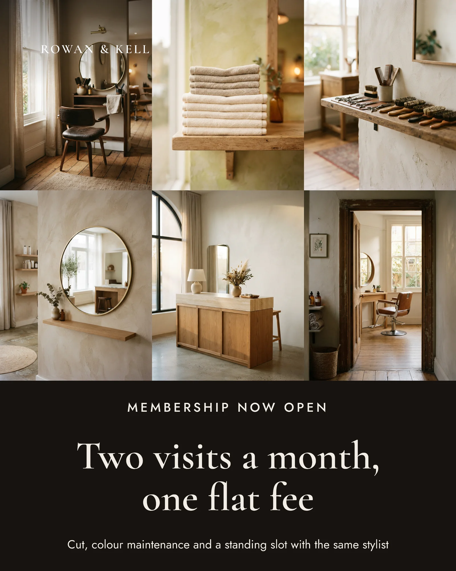 Salon Membership Photo Mosaic Ad — 4:5 Instagram ad template