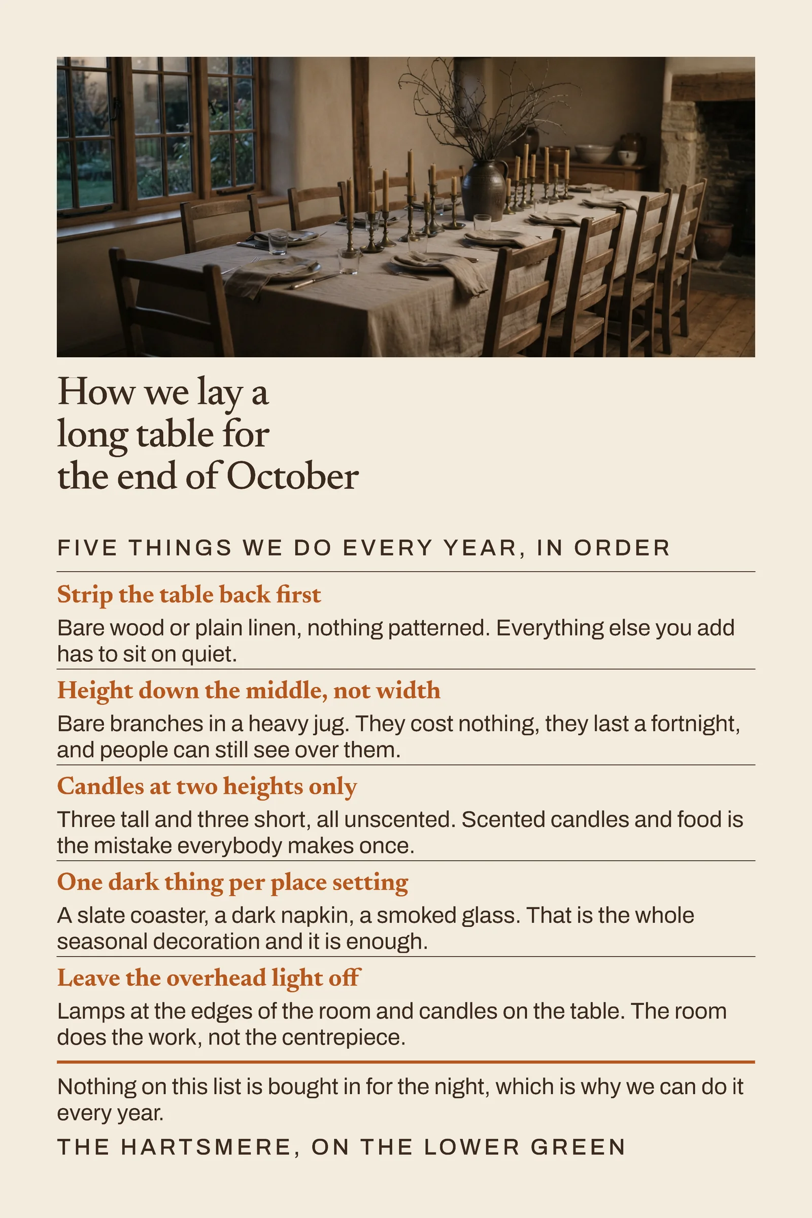 Cream Photo Third Hospitality October Table Pinterest Pin — 2:3 Pinterest pin template