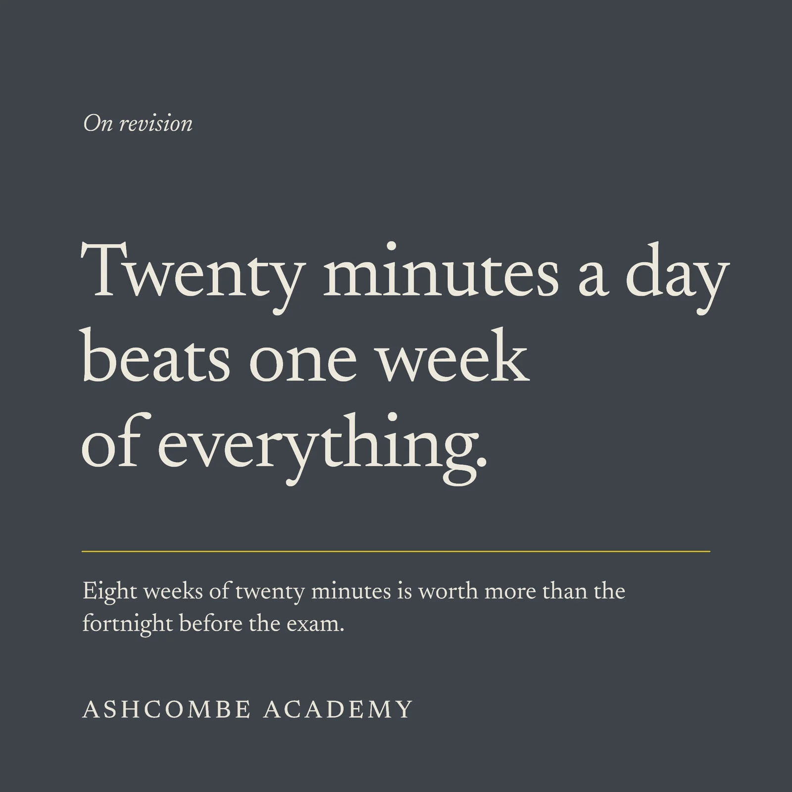 Twenty Minutes Daily Instagram Post — 1:1 Instagram post template