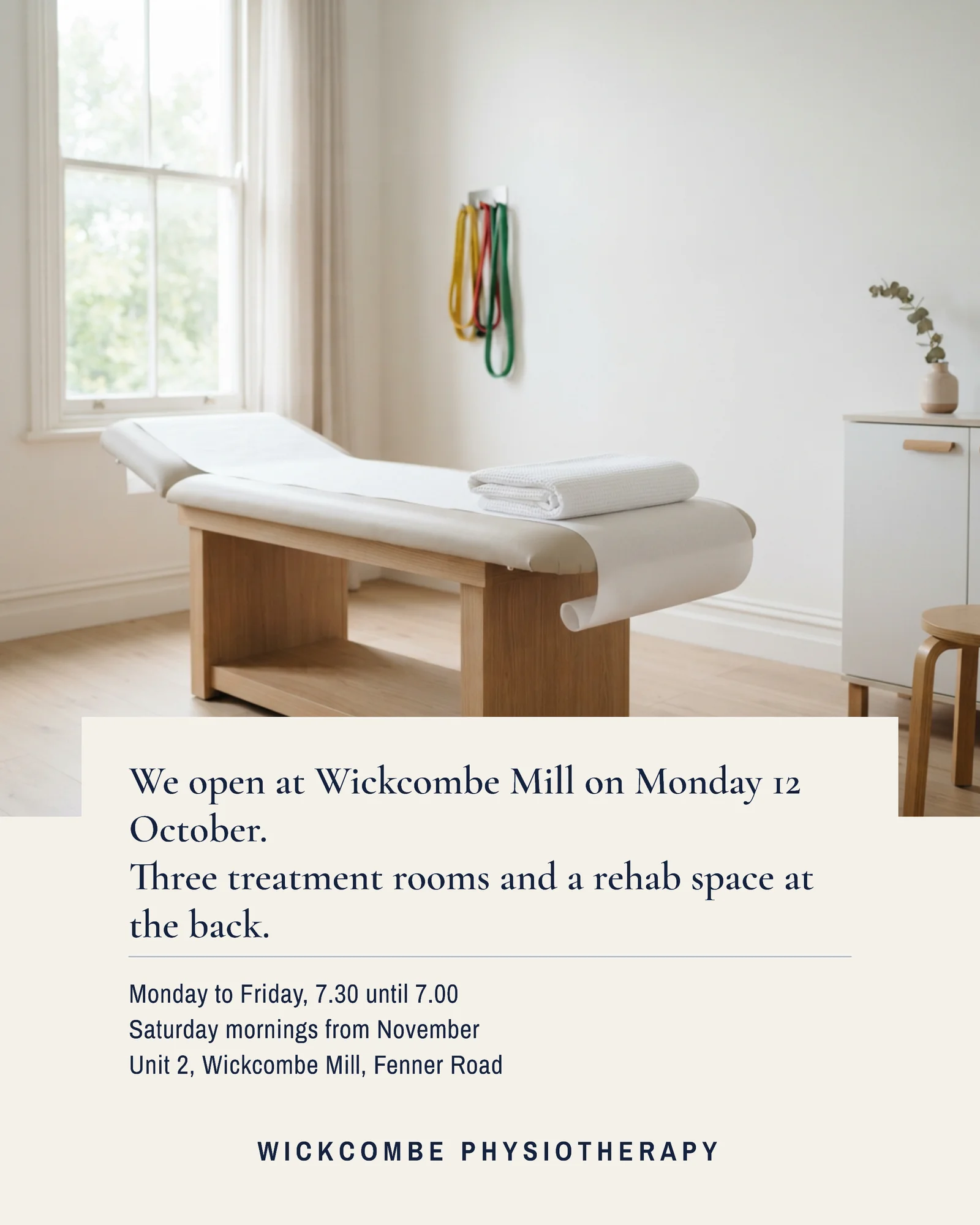 Physiotherapy Clinic Opening Facebook Post — 4:5 Facebook post template