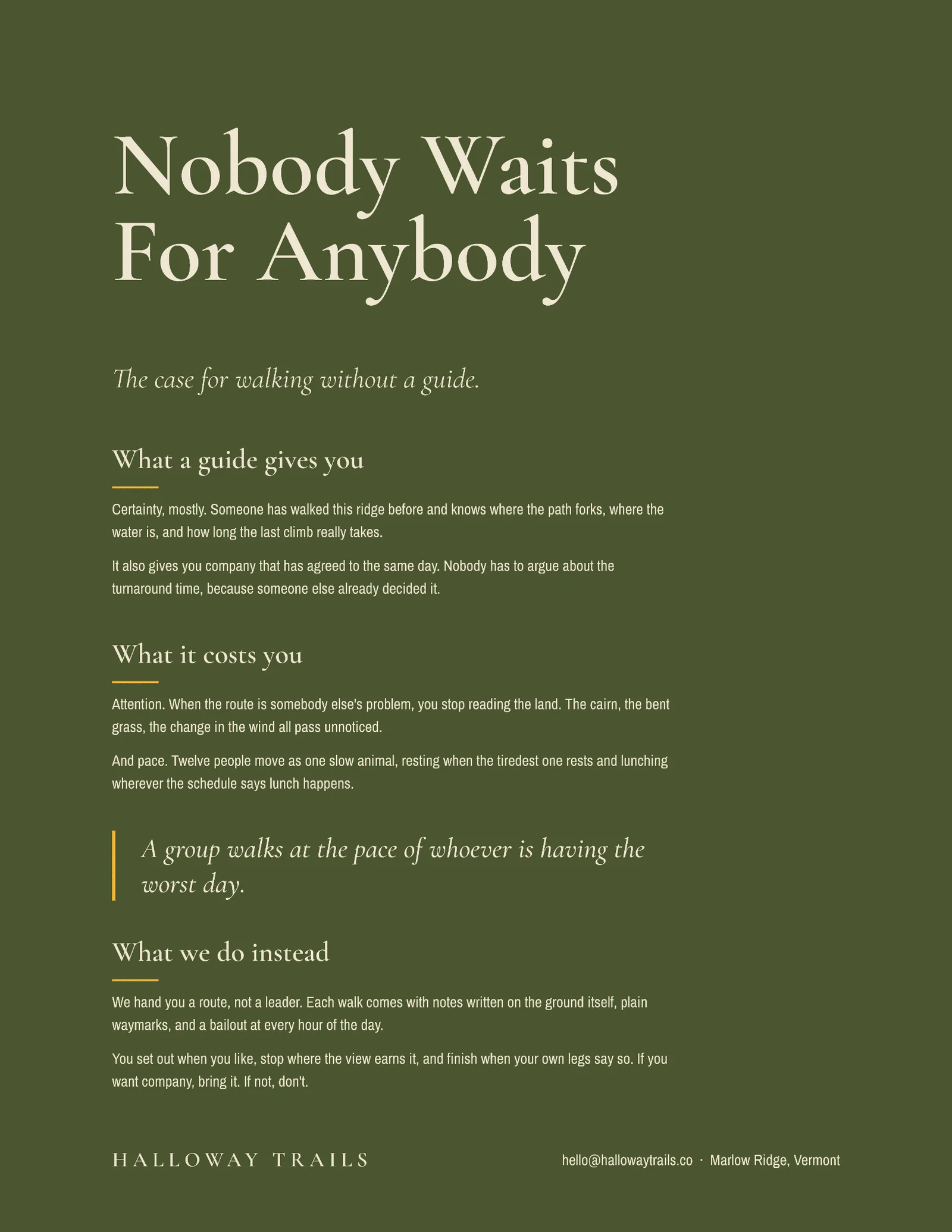 Why Self Guided Flyer — Letter Flyer template