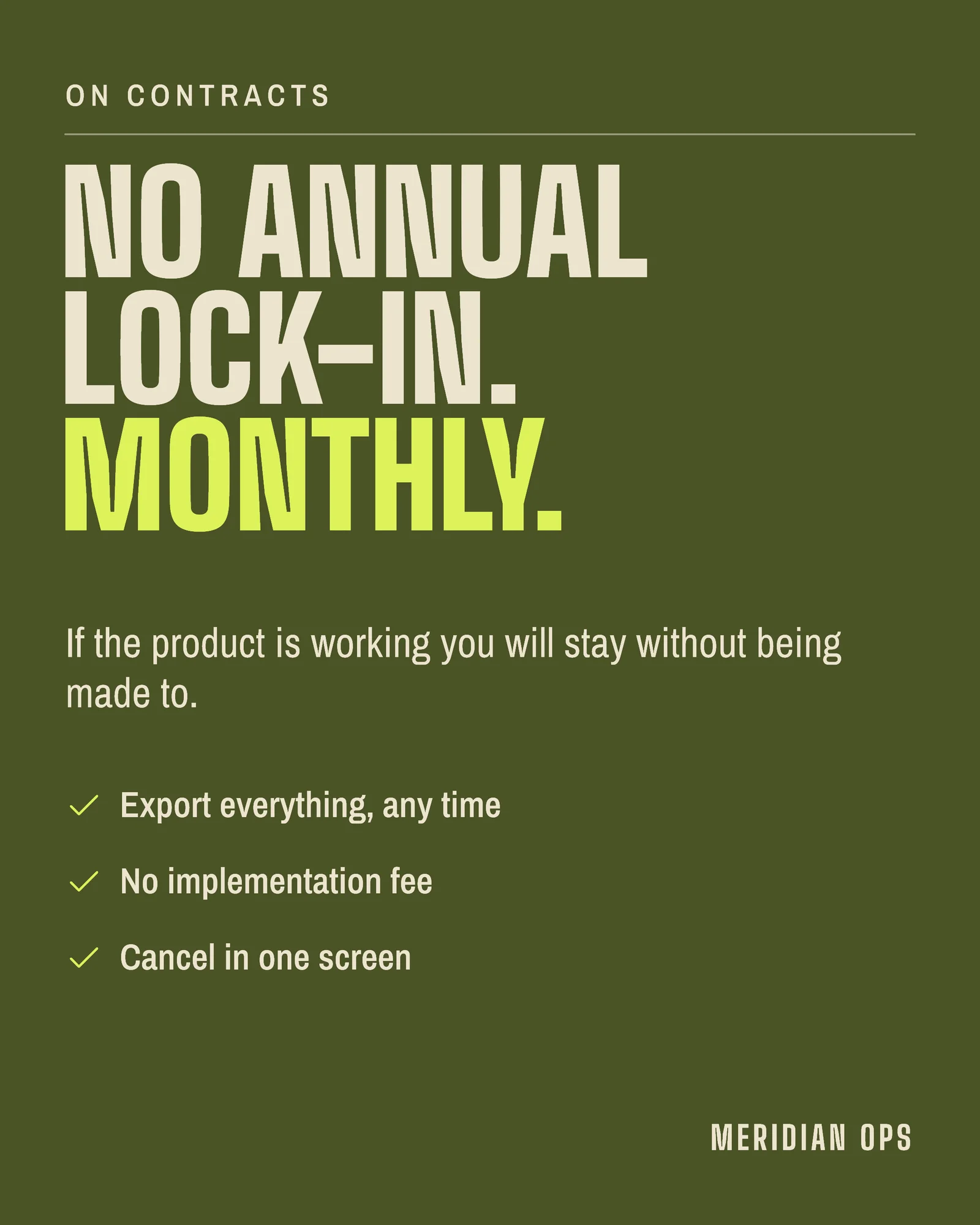 No Annual Lock Instagram Carousel — 4:5 Instagram carousel template