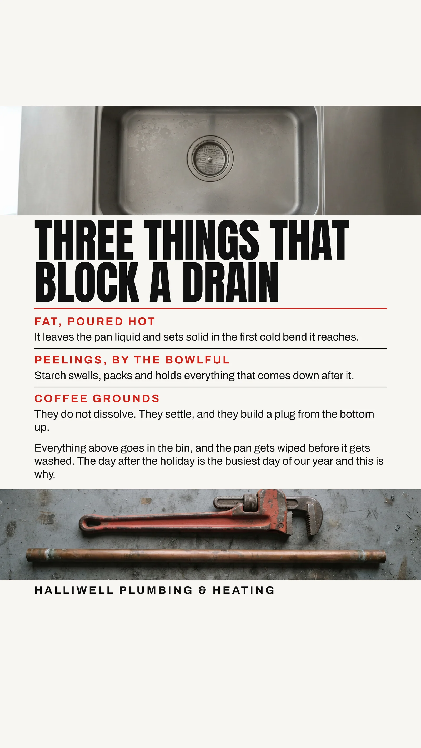 Chalk Twin Photo Bands Plumber Thanksgiving Drains Instagram Story — 9:16 Instagram story template