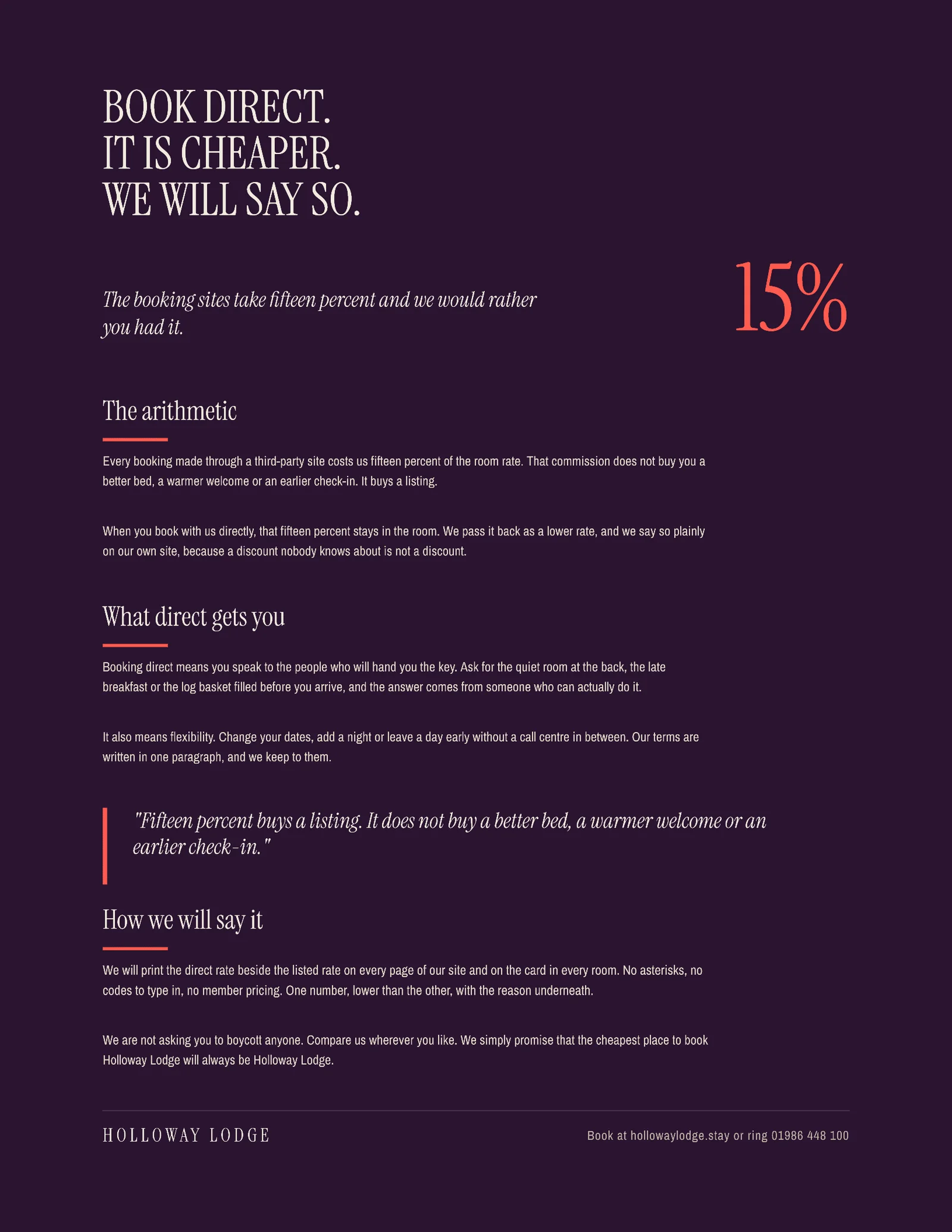 Direct Cheaper Proposal — 2-page Proposal template, page 1 of 2