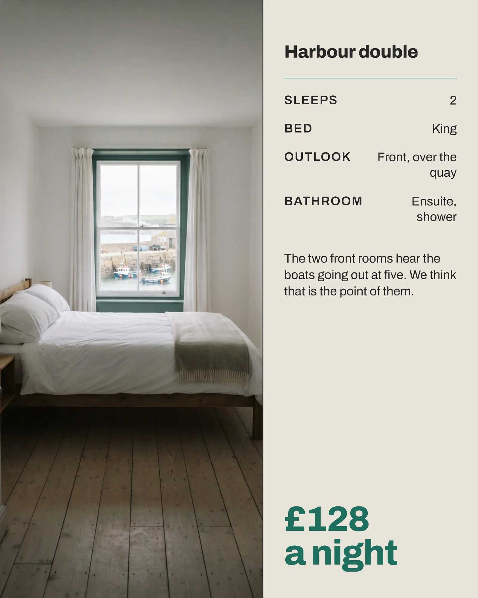 Harbour Guesthouse Room Types Instagram Carousel — 5-panel Instagram carousel carousel template, page 2 of 5
