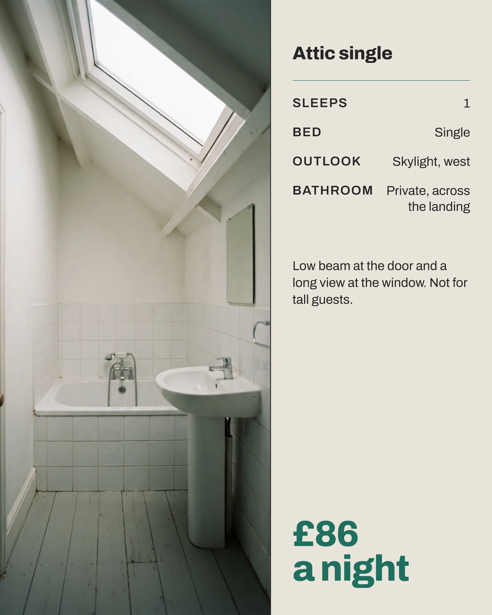 Harbour Guesthouse Room Types Instagram Carousel — 5-panel Instagram carousel carousel template, page 4 of 5