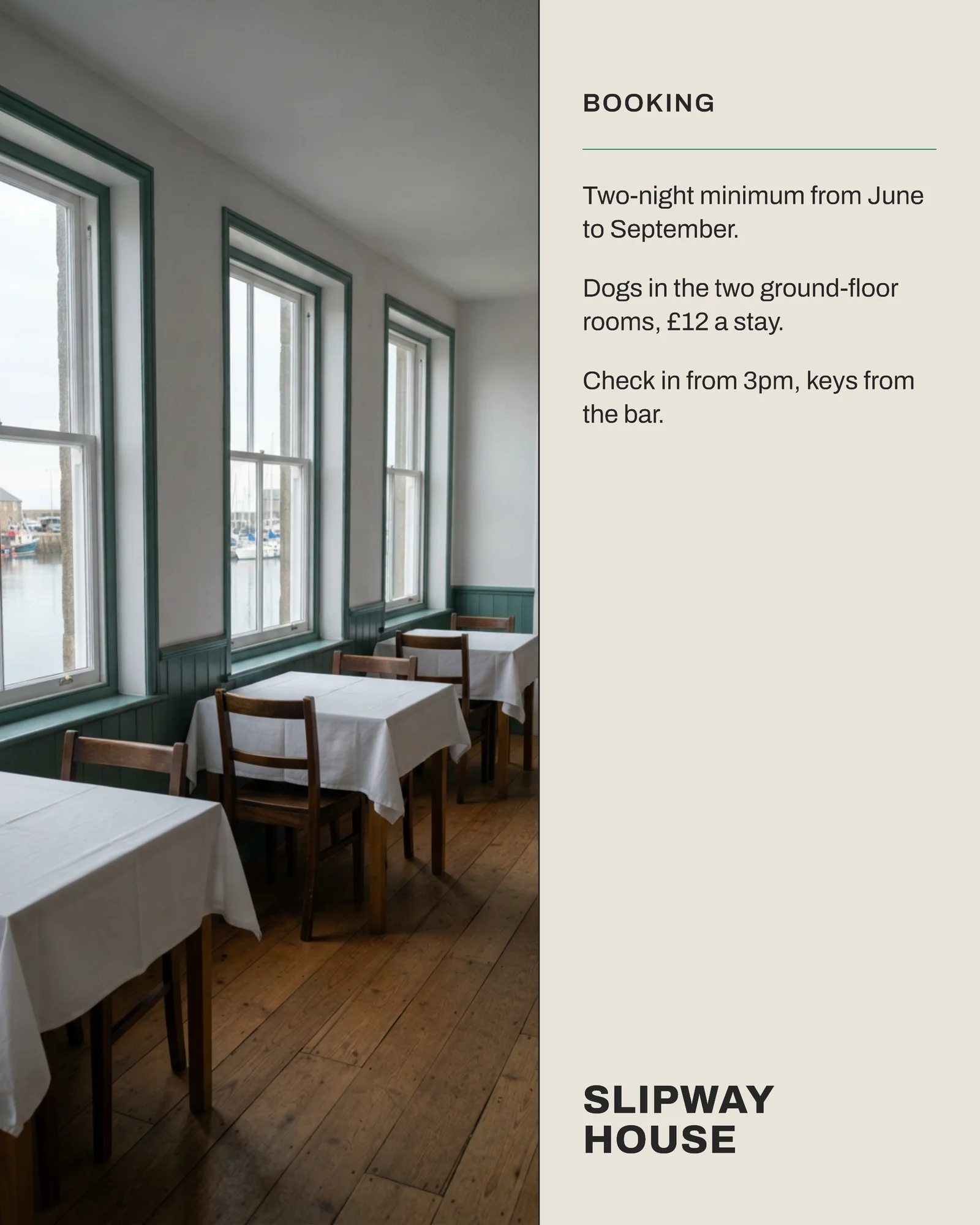Harbour Guesthouse Room Types Instagram Carousel — 5-panel Instagram carousel carousel template, page 5 of 5