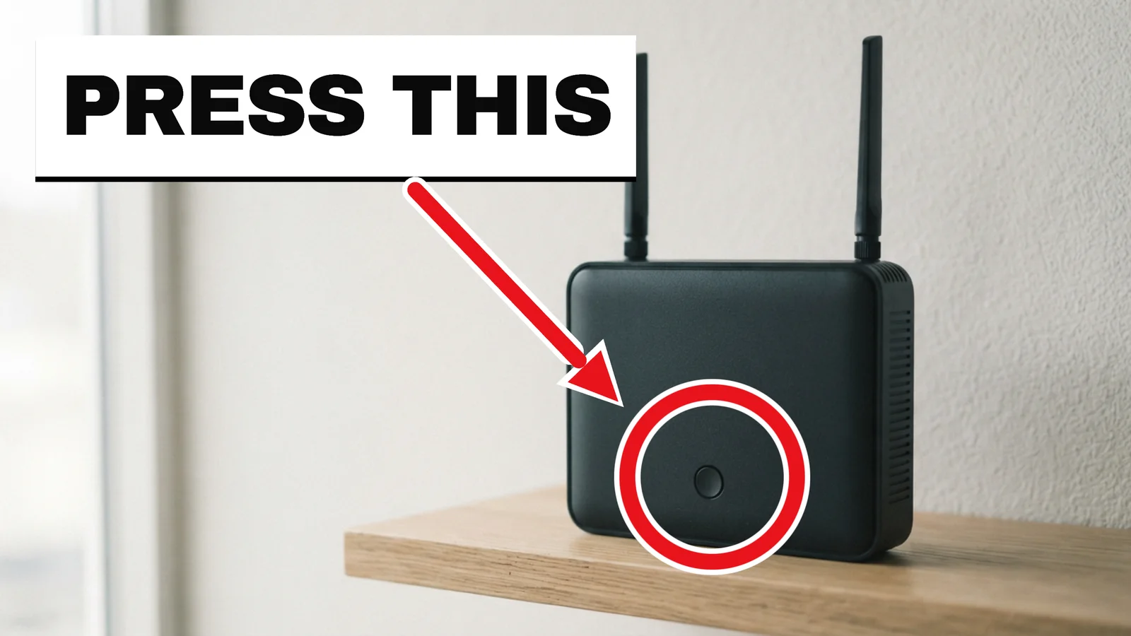 Router Fix YouTube Thumbnail — 16:9 Youtube thumbnail template