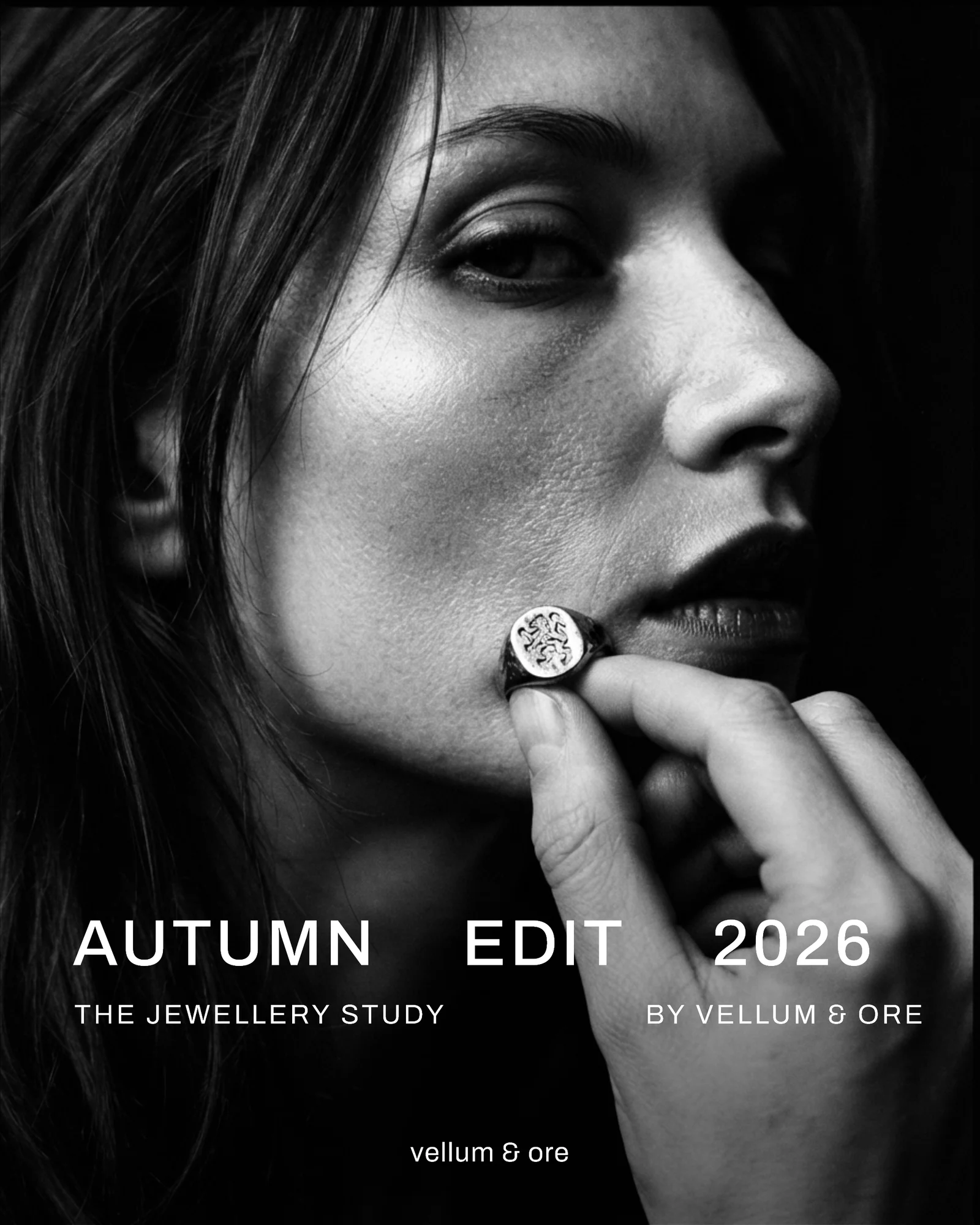Monochrome Macro Jewelry Edit Carousel — 5-panel Instagram carousel carousel template, page 1 of 5