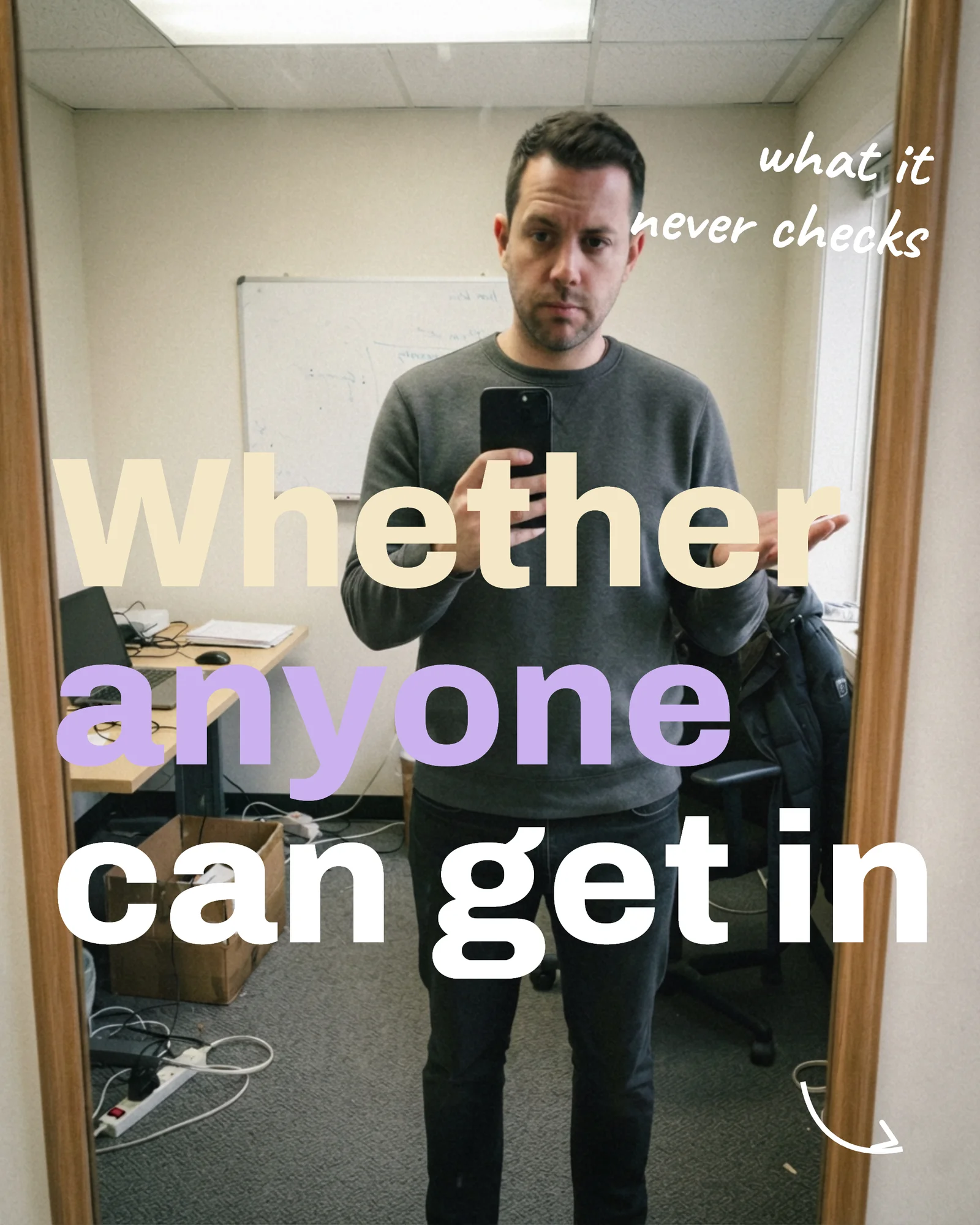 Mirror Selfie Founder Hot Take Carousel — 5-panel Instagram carousel carousel template, page 4 of 5