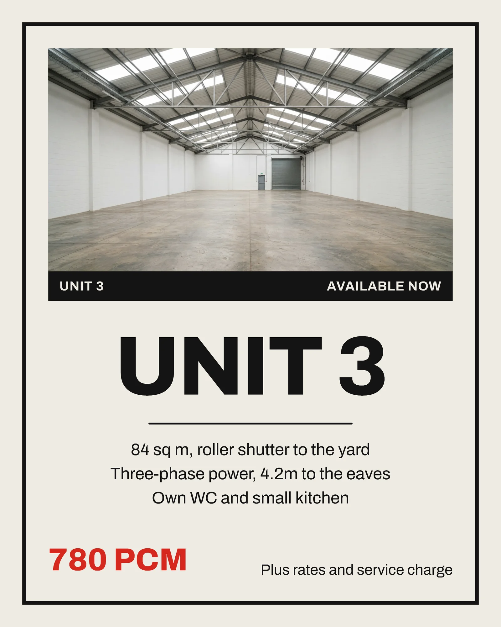 Workshop Units To Let Window Card Facebook Carousel — 5-panel Instagram carousel carousel template, page 2 of 5