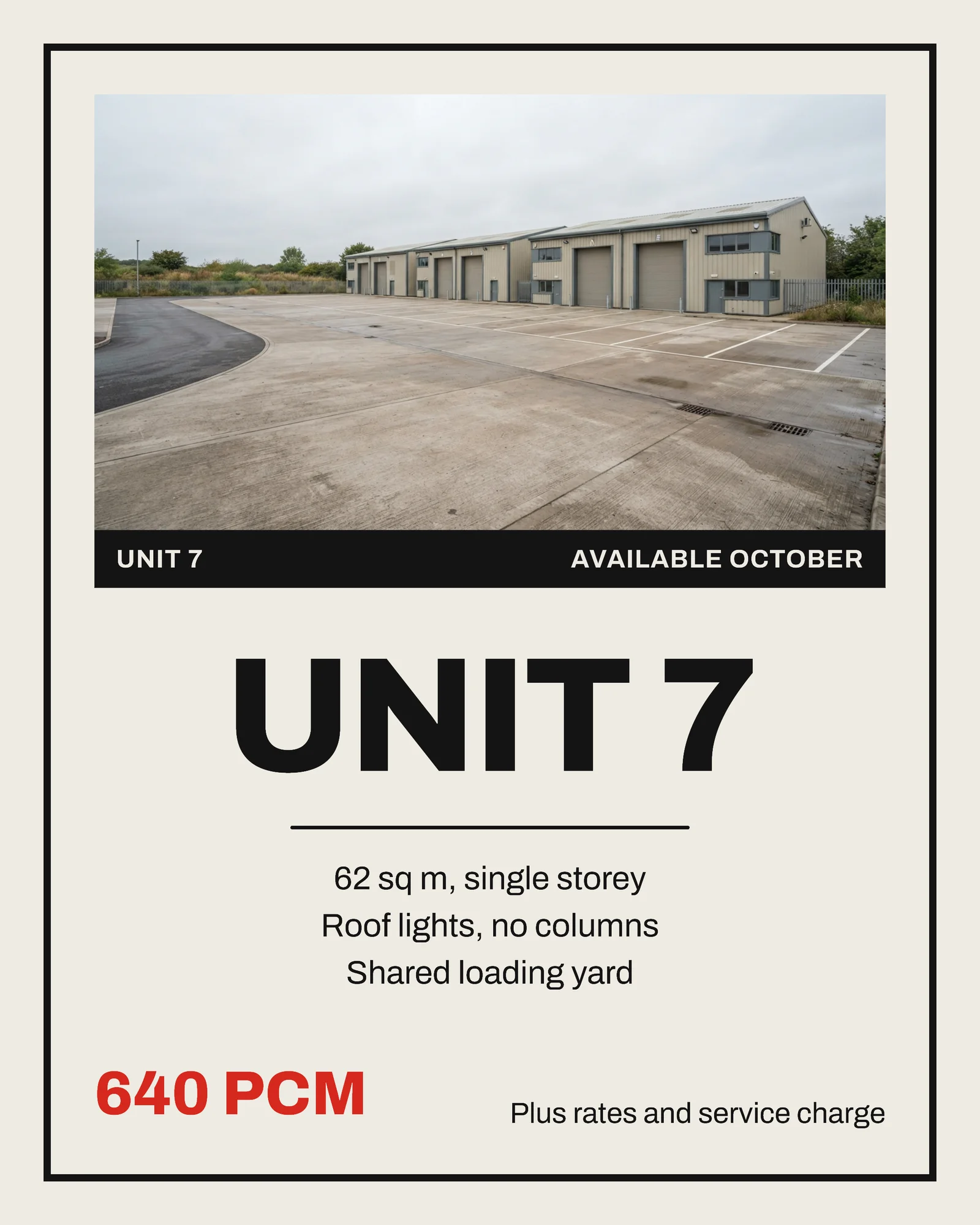 Workshop Units To Let Window Card Facebook Carousel — 5-panel Instagram carousel carousel template, page 3 of 5