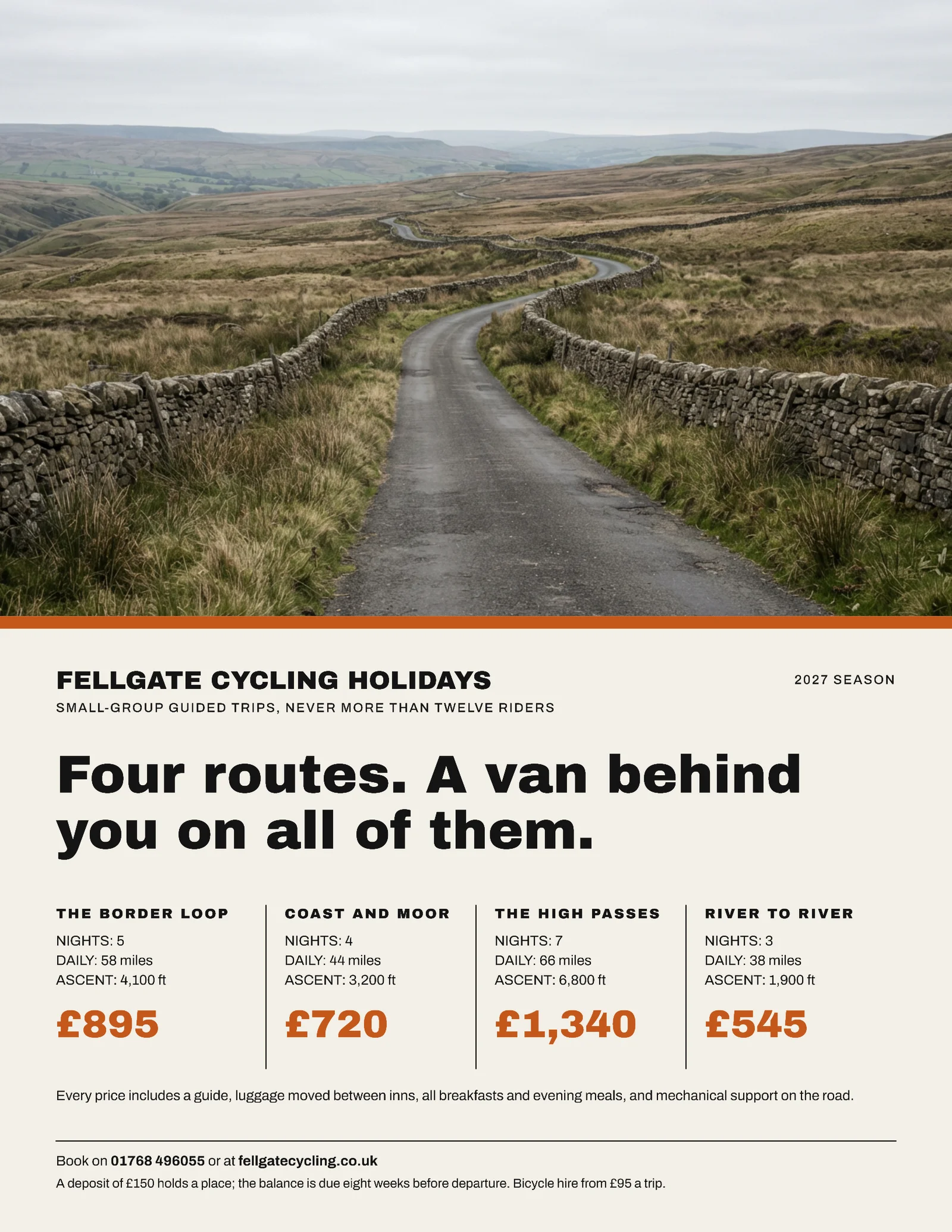 Guided Cycling Holidays Flyer — Letter Flyer template