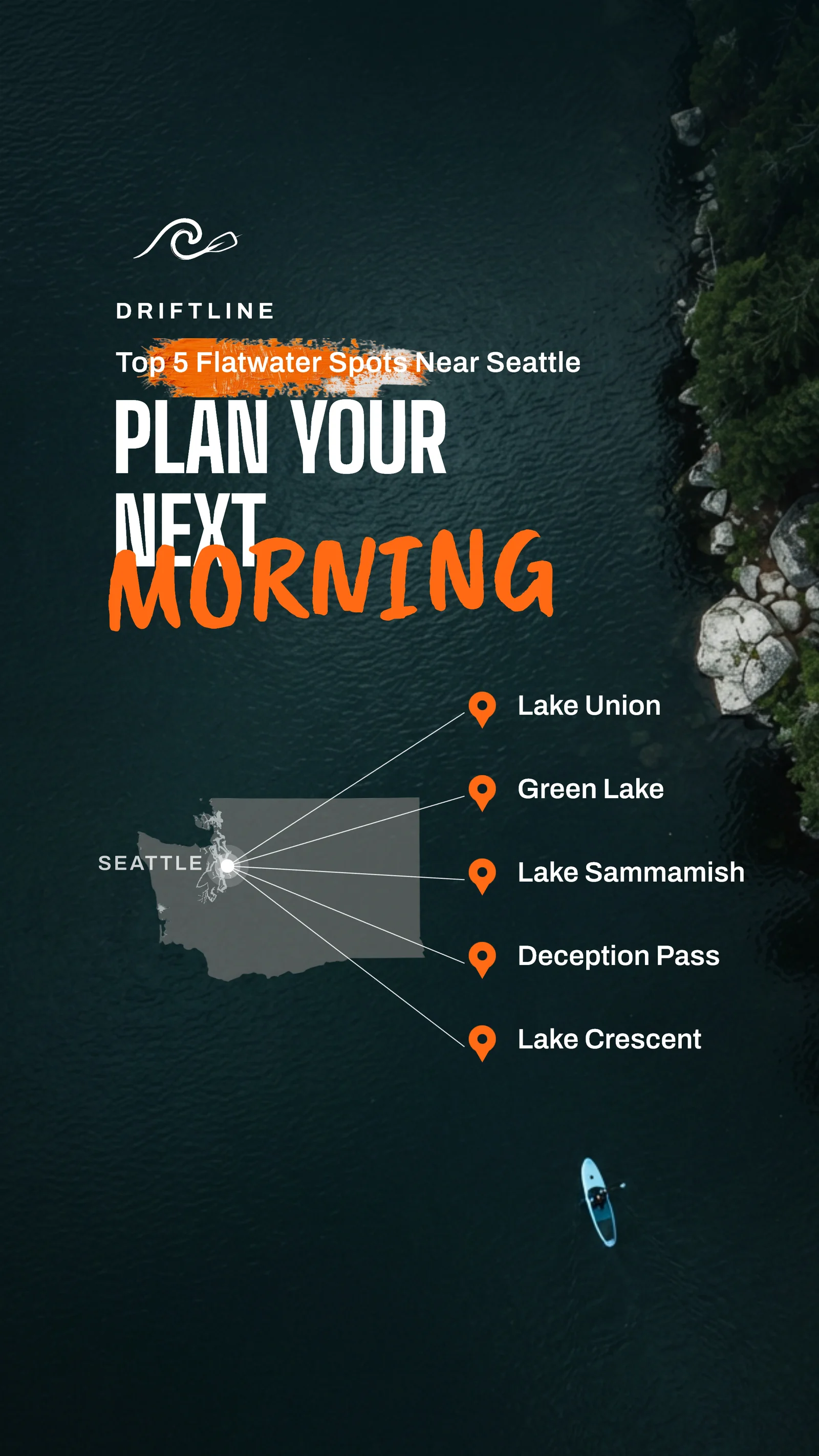 Map and pinned list — 9:16 Instagram ad template