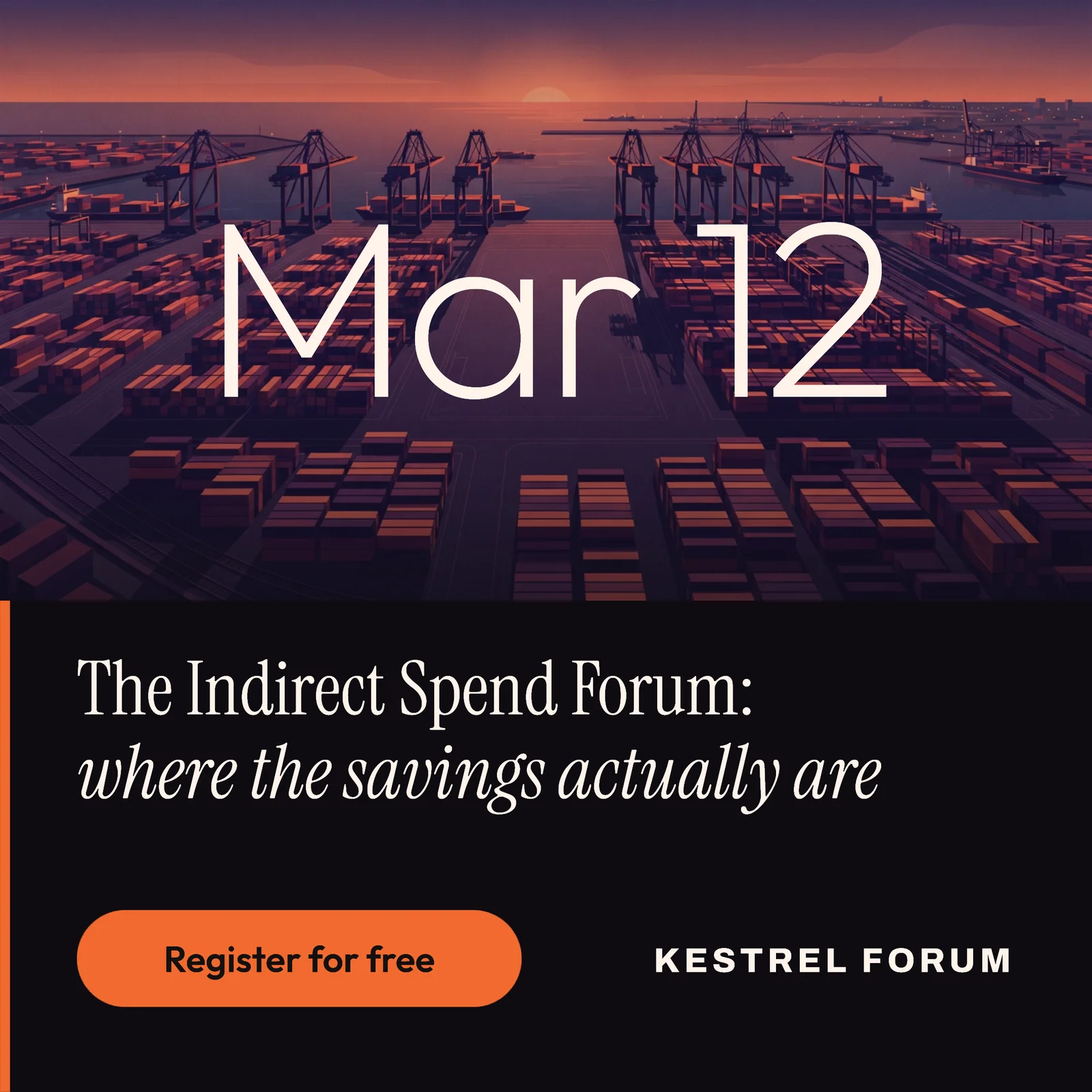March Summit Procurement LinkedIn Ad — 1:1 LinkedIn ad template