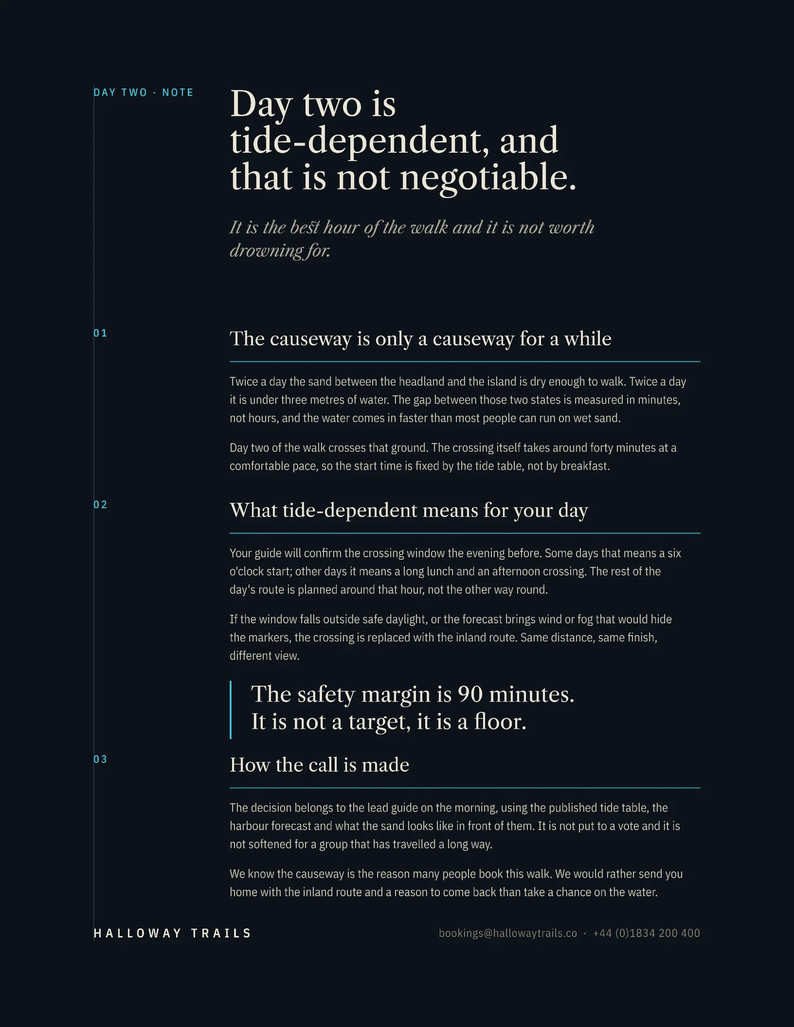 Tide Dependent Quote — 2-page Quote template, page 2 of 2