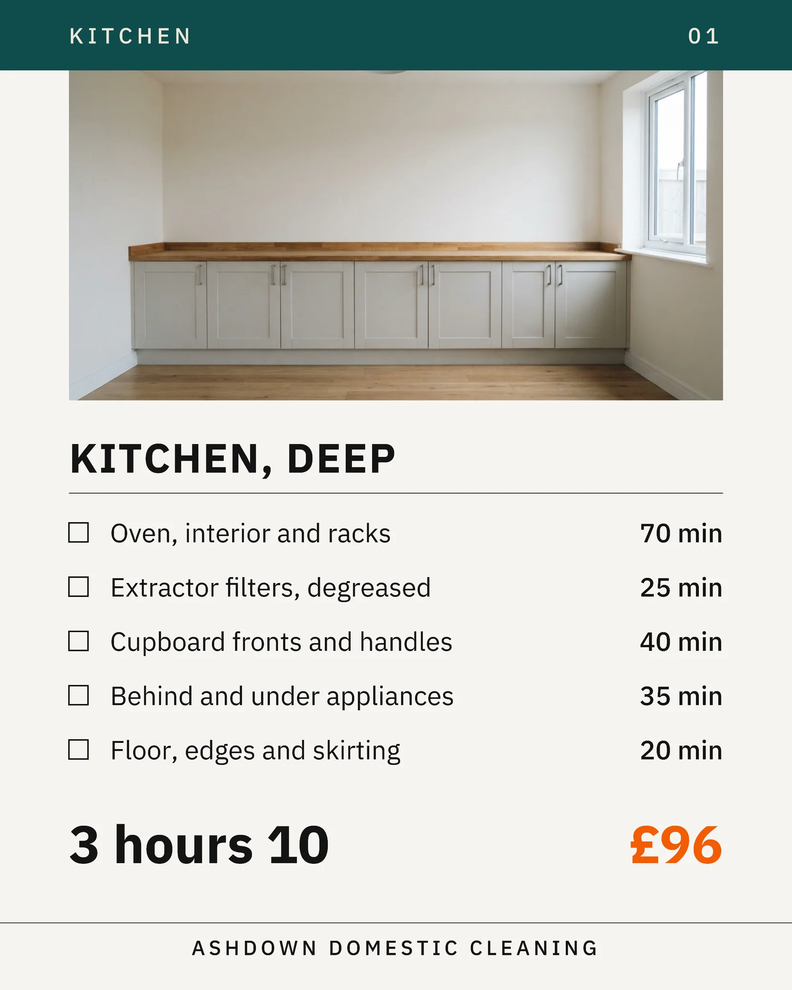 Chalk Teal Room By Room Schedule Cleaner Diwali Deep Clean Facebook Carousel — 5-panel Facebook carousel carousel template, page 2 of 5