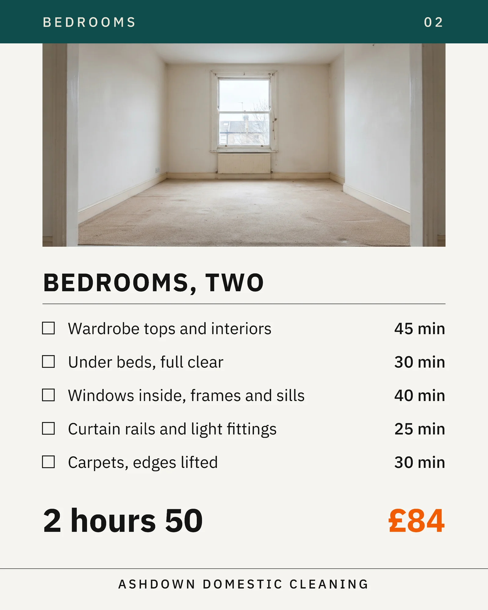 Chalk Teal Room By Room Schedule Cleaner Diwali Deep Clean Facebook Carousel — 5-panel Facebook carousel carousel template, page 3 of 5