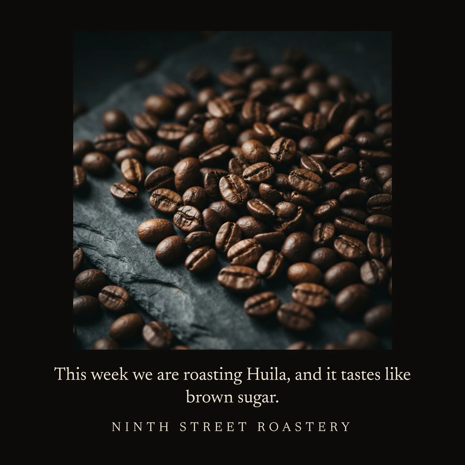 Weekly Roast Single Origin Instagram Post — 1:1 Instagram post template