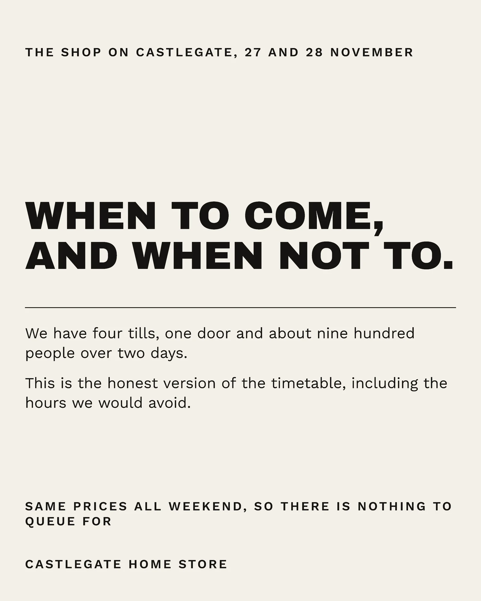 Putty Hour Grid Home Store Black Friday Door Plan Instagram Carousel — 4-panel Instagram carousel carousel template, page 1 of 4