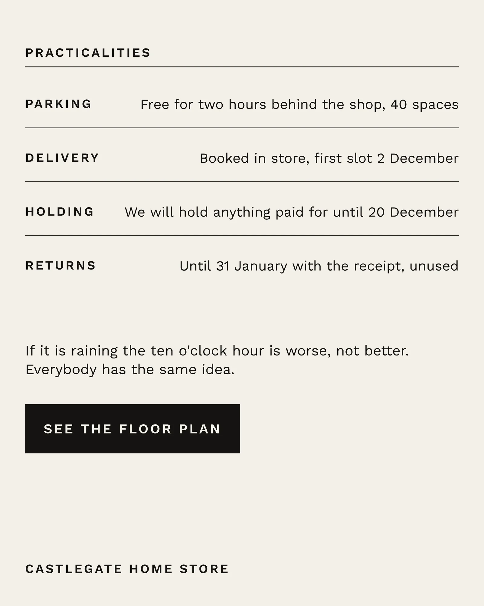 Putty Hour Grid Home Store Black Friday Door Plan Instagram Carousel — 4-panel Instagram carousel carousel template, page 4 of 4
