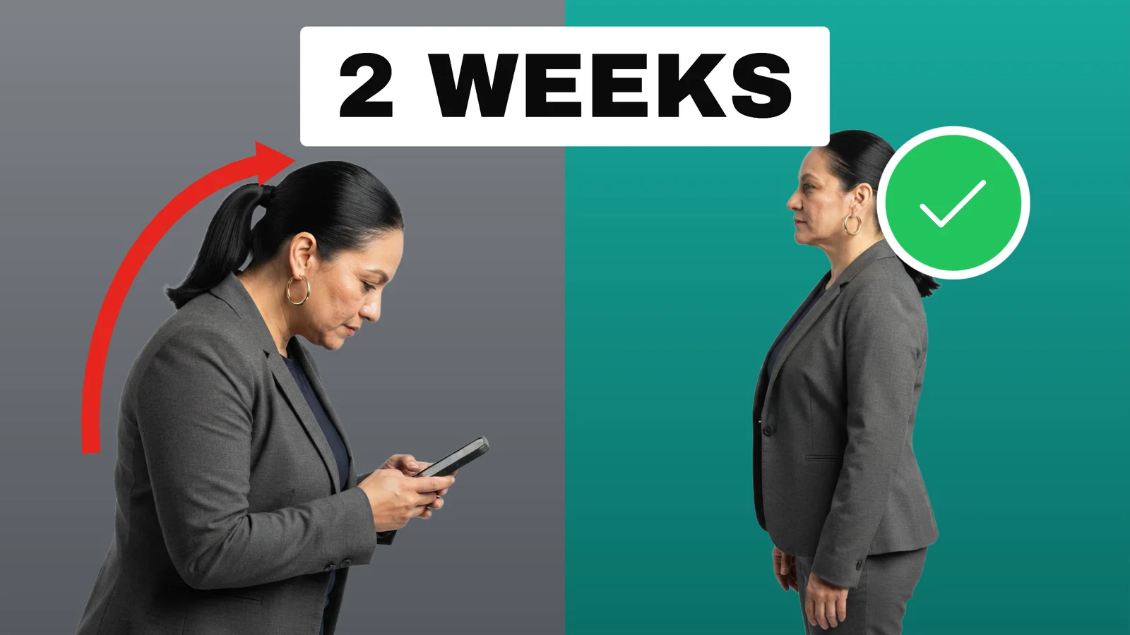 Posture Fix YouTube Thumbnail — 16:9 Youtube thumbnail template