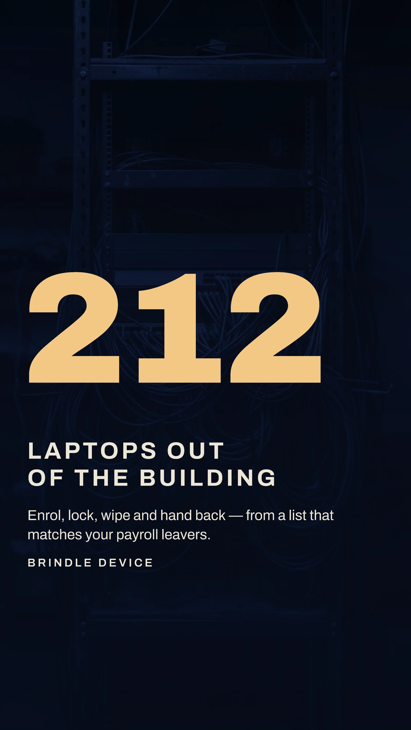 Denim Server Rack Device Management Facebook Story — 9:16 Facebook story template