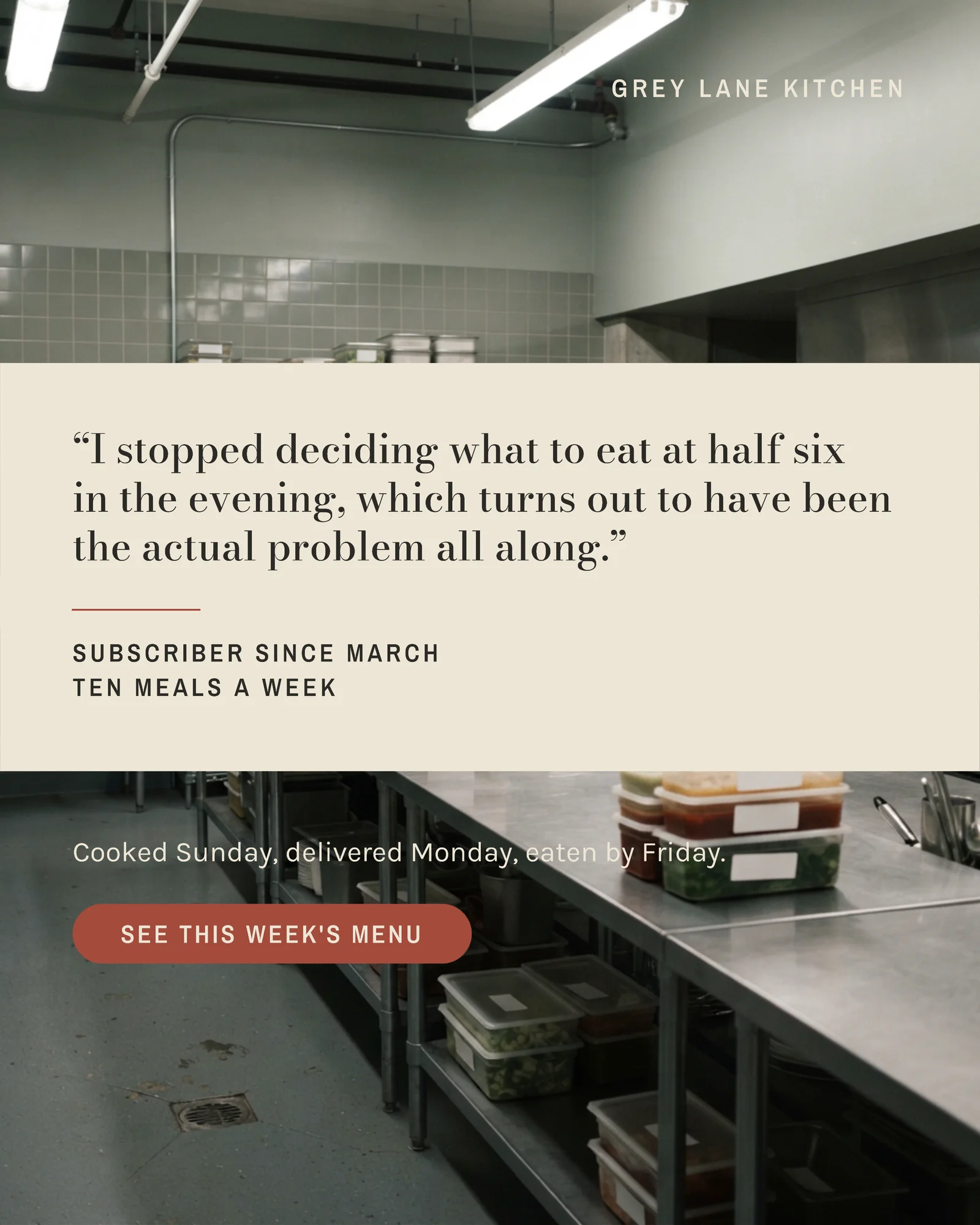 Meal Prep Kitchen Quote Band Instagram Ad — 4:5 Instagram ad template