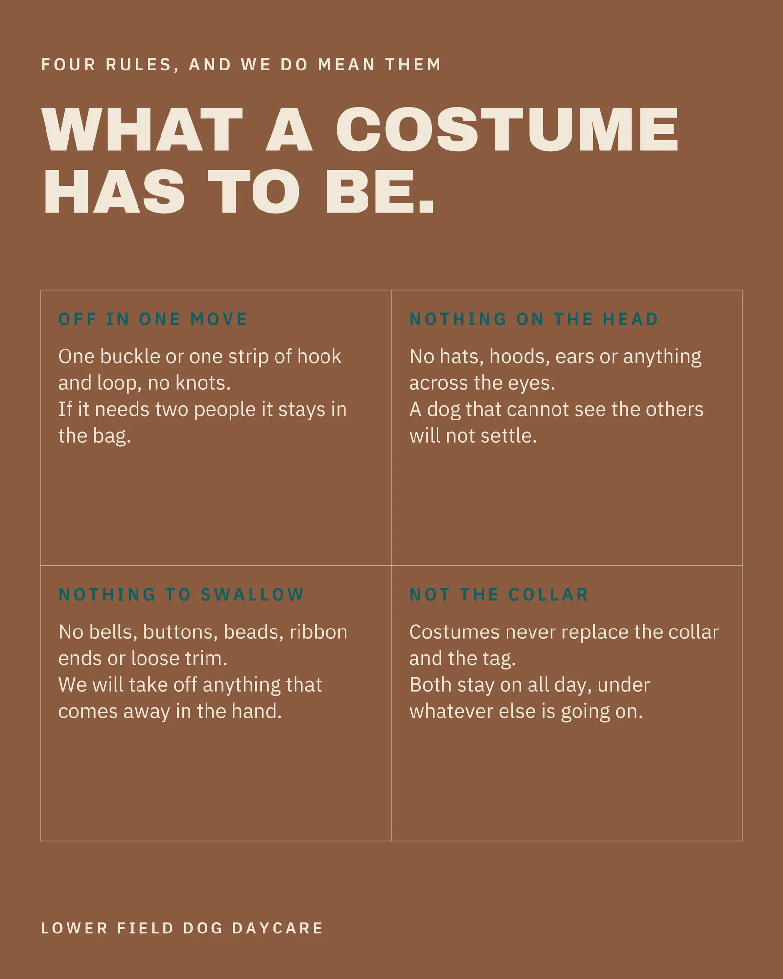 Clay Photo Plate Dog Daycare Halloween Costume Day Instagram Carousel — 4-panel Instagram carousel carousel template, page 3 of 4