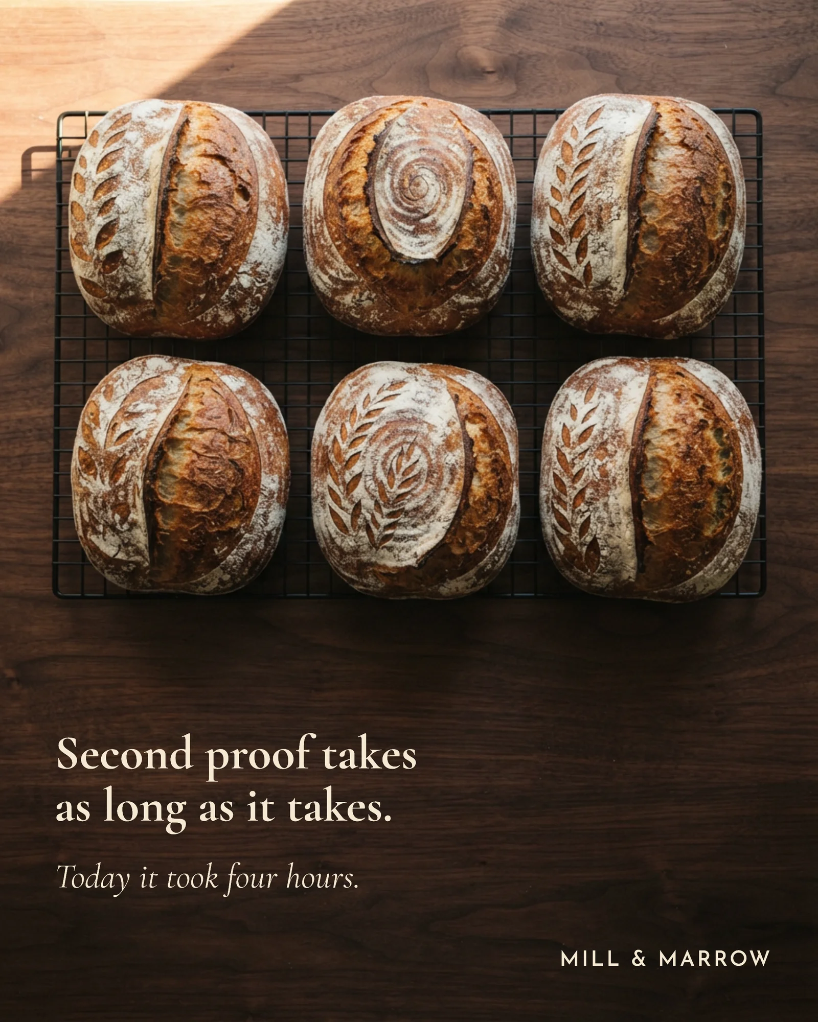 Second Proof Sourdough Instagram Post — 4:5 Instagram post template