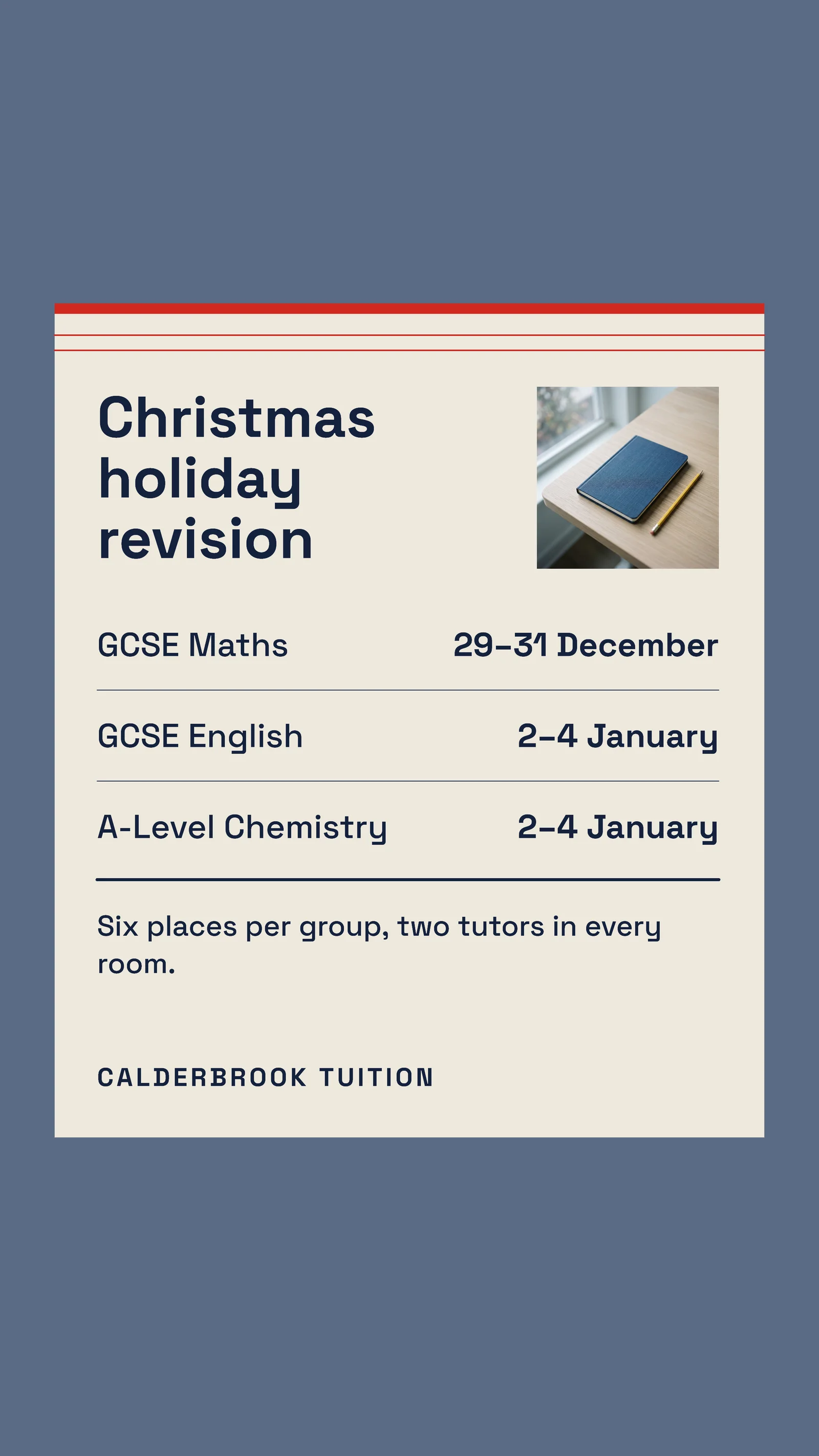 Index Card Holiday Revision Instagram Story — 9:16 Instagram story template